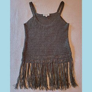 Green Crocheted Boho Tank Top